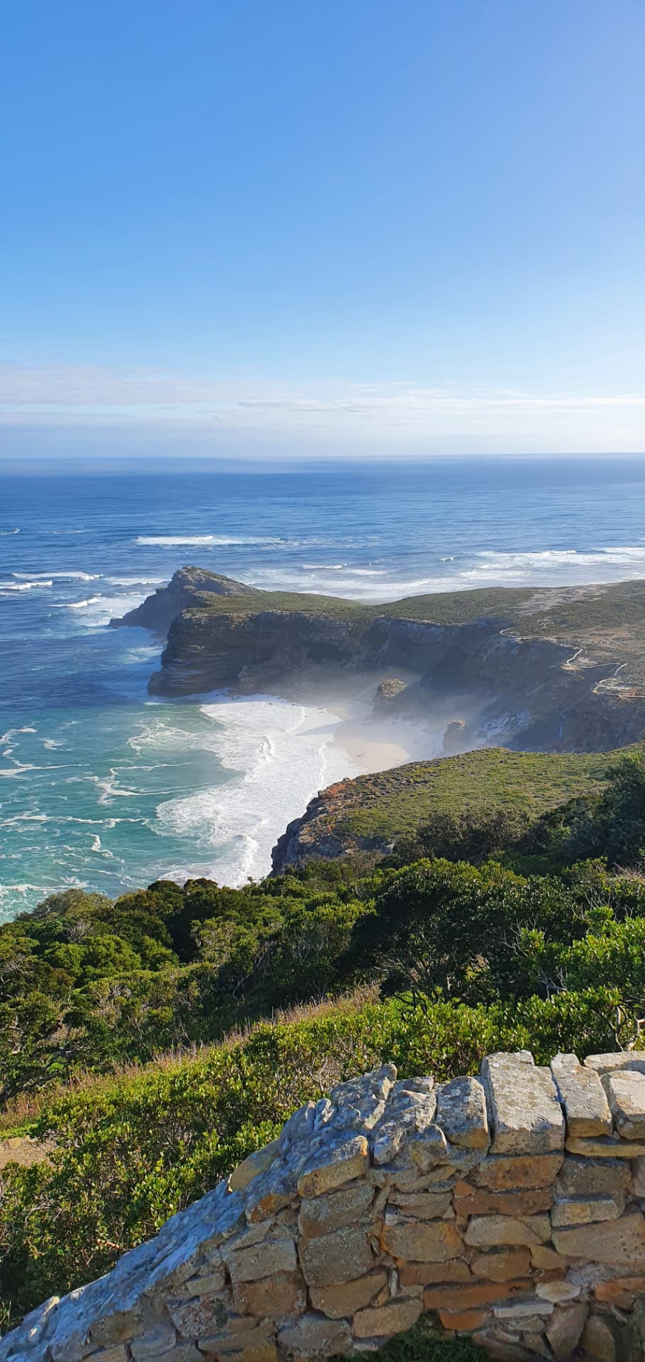 Diaz Beach and the cliffs below Cape Point