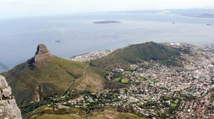 Cape Town city bowl and Table Mountain — Cape Town City Tour