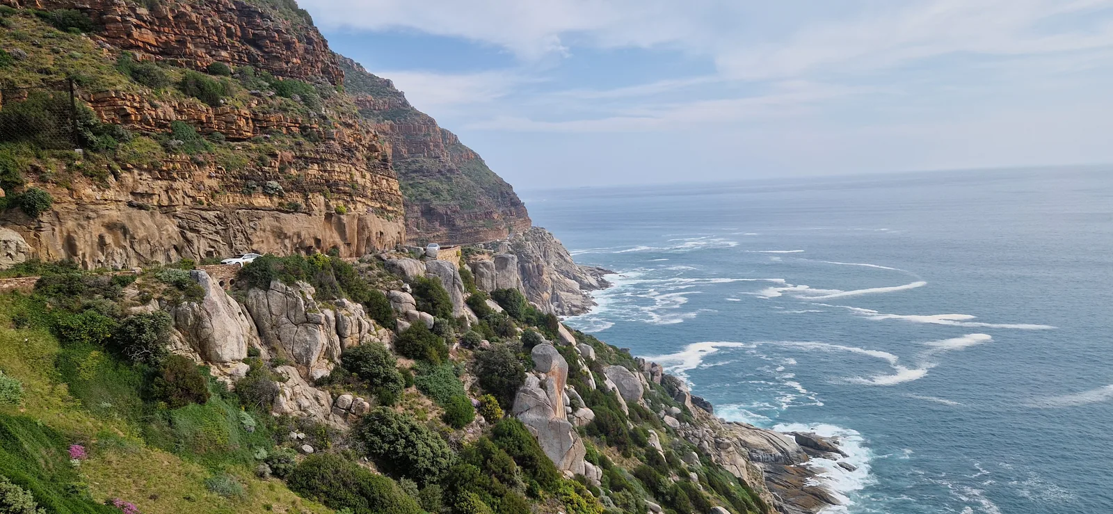 Chapman's Peak Drive overlooking the Atlantic Ocean on the Cape Peninsula