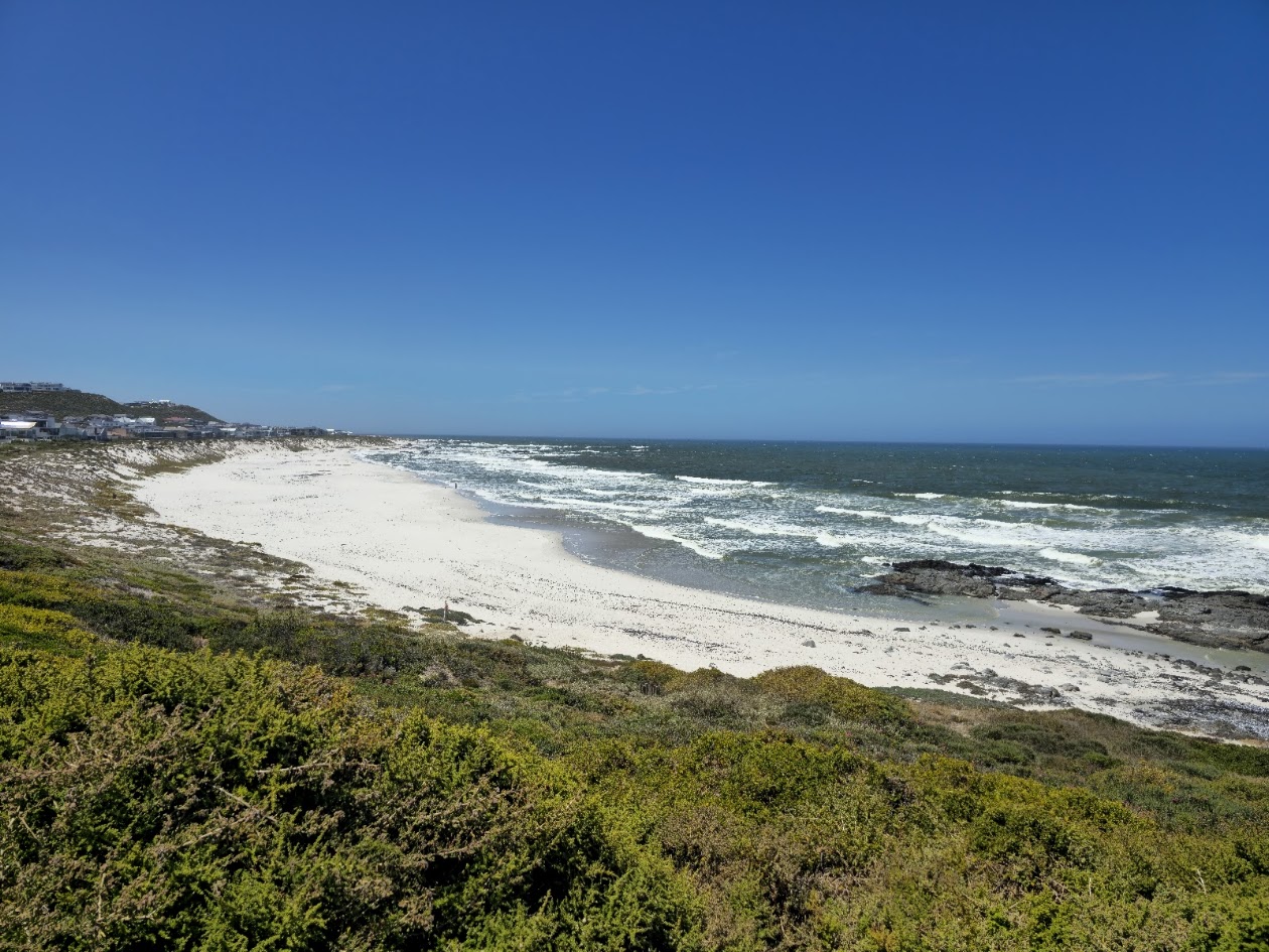 Yzerfontein 16 Mile Beach with white sand and Atlantic surf