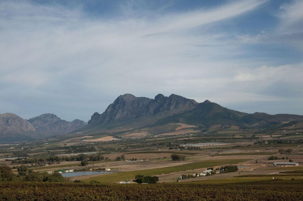 Scenic Hemel-en-Aarde Valley wine farm landscape near Hermanus
